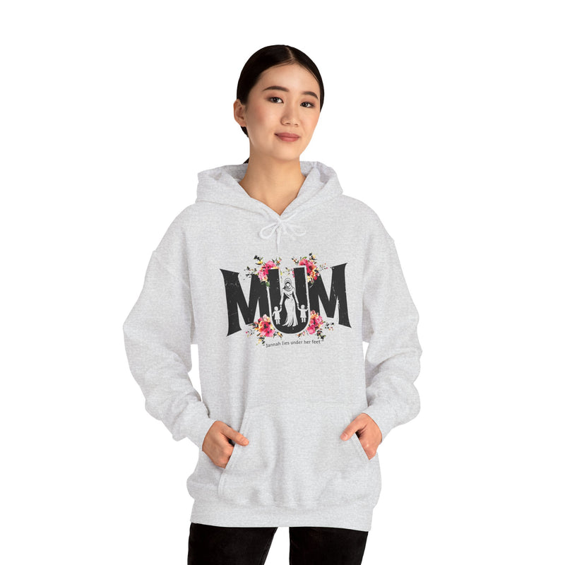 Muslim Mum Hoodie, Jannah Lies Under Her Feet Sweatshirt, Mother's Day Gift, Birthday Gift for Mom, Islamic Mom, Gift for Her