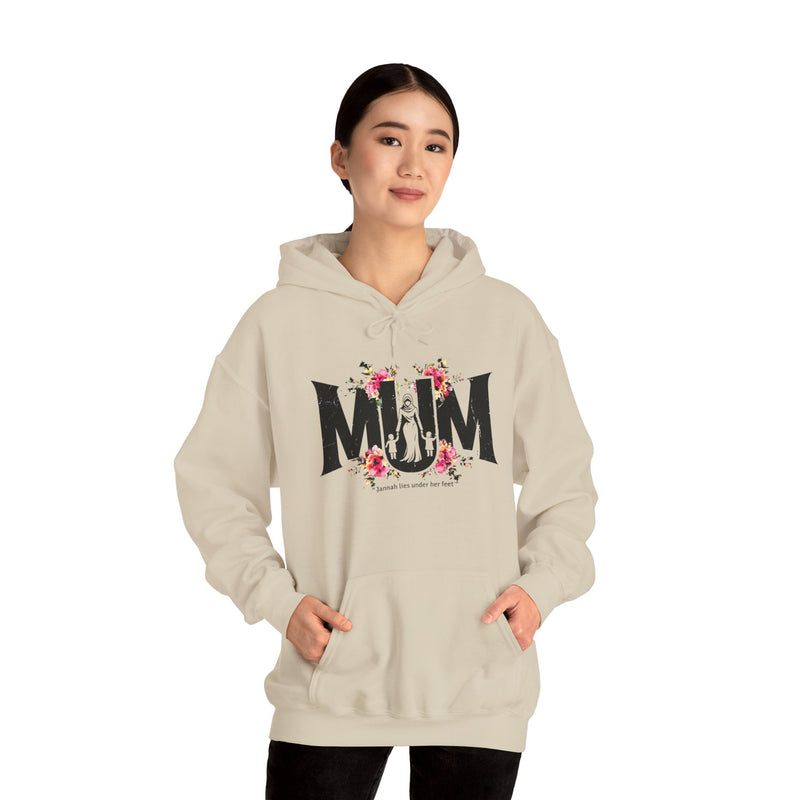 Muslim Mum Hoodie, Jannah Lies Under Her Feet Sweatshirt, Mother's Day Gift, Birthday Gift for Mom, Islamic Mom, Gift for Her