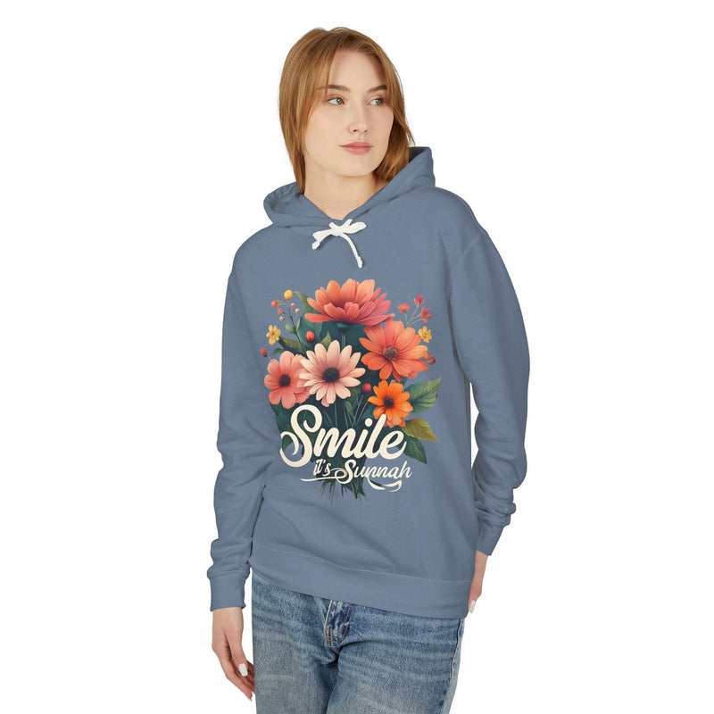 Islamic Lightweight Hooded Sweatshirt, Sunnah Unisex Hoodie, Smile Reminder, Islamic Sweatshirt, Modest Islamic Apparel, Islamic Gift