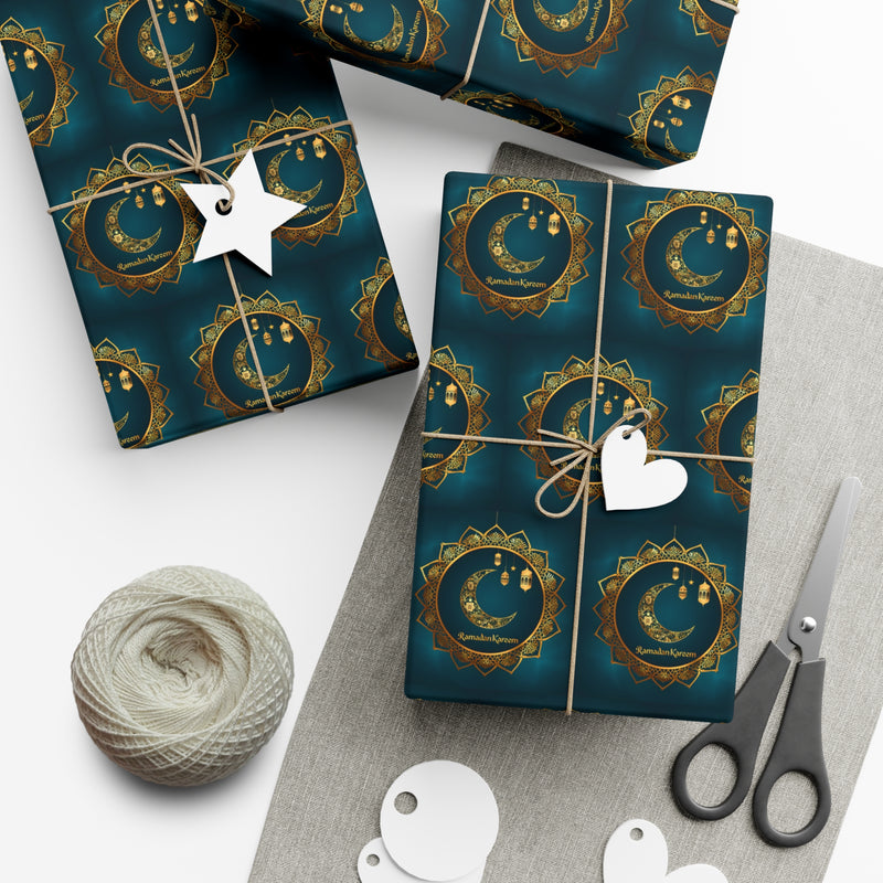 Gift Wrap Papers - Ramadan Kareem Wrapping Paper, Islamic Holiday Gift Wrap, Ramadan Celebration Supplies, Festive Gift Packaging, Muslim