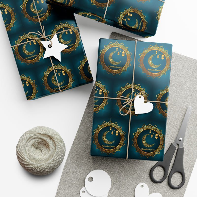 Gift Wrap Papers - Ramadan Kareem Wrapping Paper, Islamic Holiday Gift Wrap, Ramadan Celebration Supplies, Festive Gift Packaging, Muslim