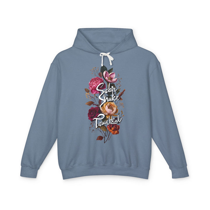 Islamic Unisex Sweatshirt, Sabr Shukr Tawakkul Hoodie, Muslim Inspiration Jumper, Faith Apparel, Islamic Gifts, Gift for Her