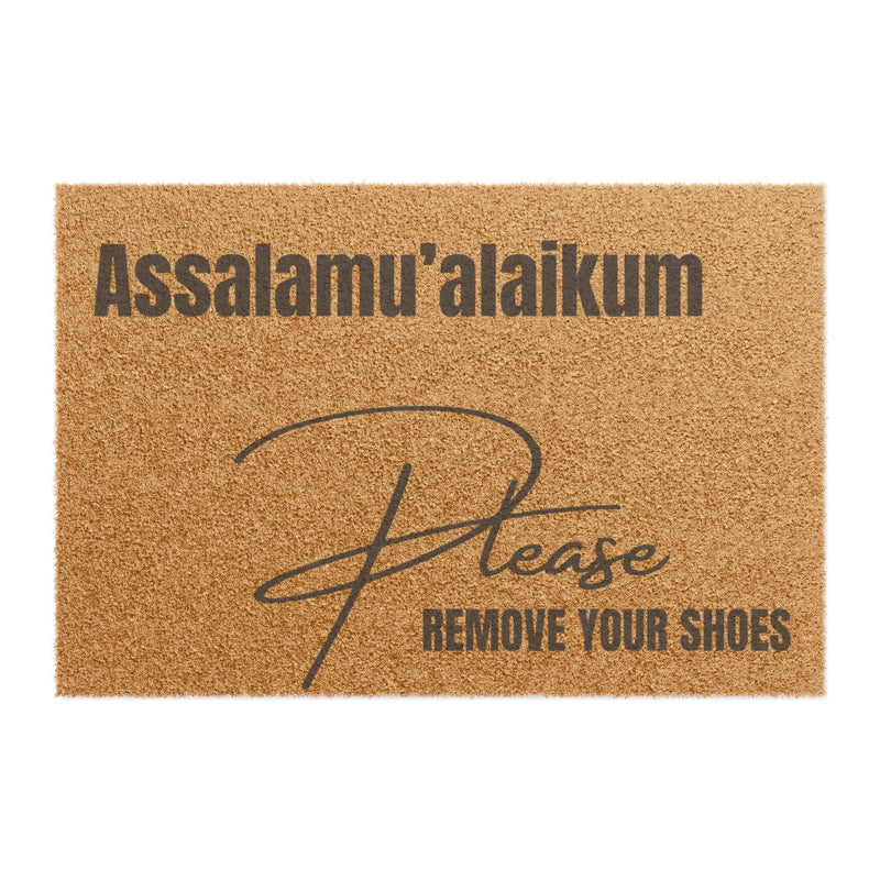 Islamic Doormat, Muslim Welcome Mat, Assalumu'alaikum Doormat, Salaam Doormat, Arabic Greeting Rug, Housewarming Gift, Front Door Salaam Rug