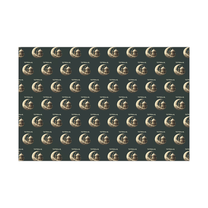 Gift Wrap Papers, Eid Mubarak Wrapping Paper, Islamic Holiday Gift Wrap, Festive Present Wrap, Decorative Gift Wrap, Celebration Wrapping