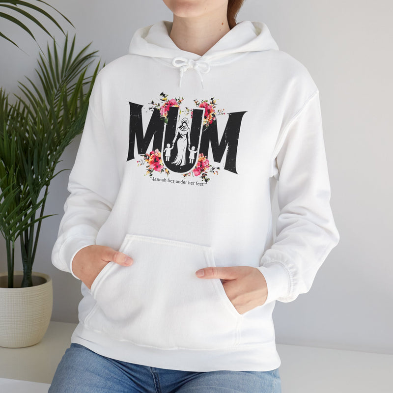 Muslim Mum Hoodie, Jannah Lies Under Her Feet Sweatshirt, Mother's Day Gift, Birthday Gift for Mom, Islamic Mom, Gift for Her