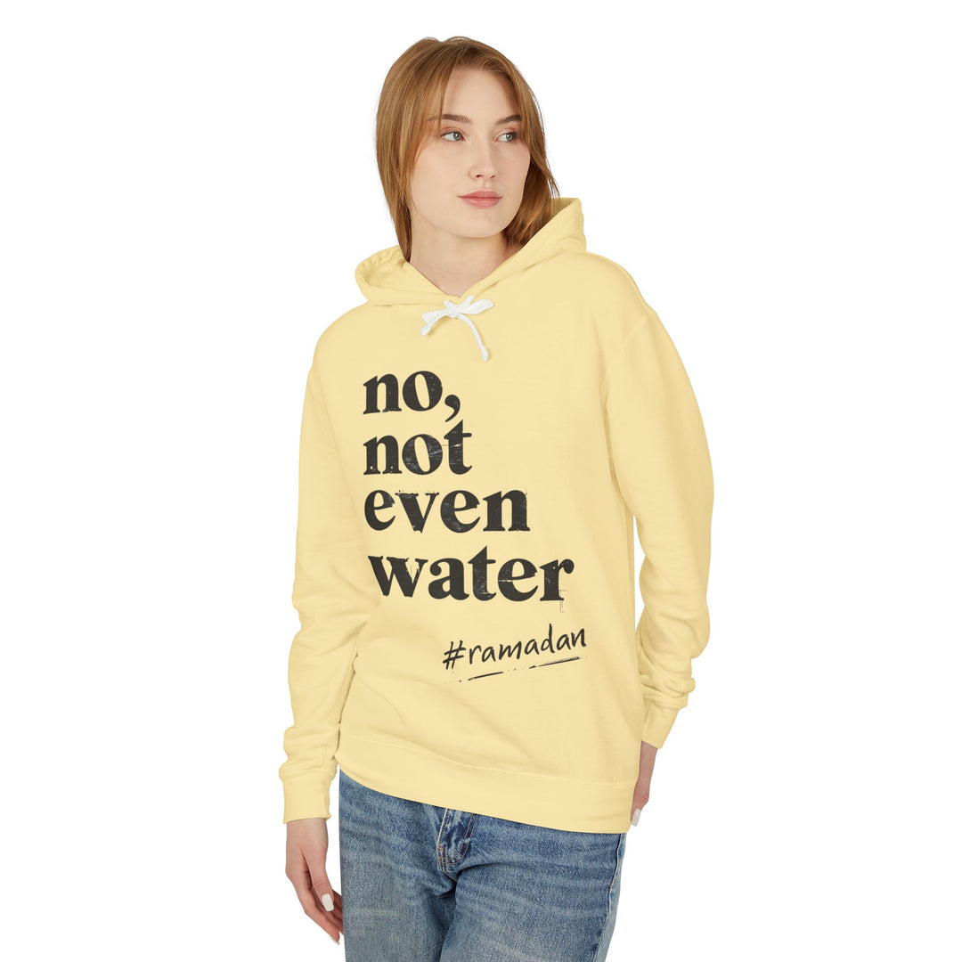Ramadan Unisex Hoodie, Lightweight, Fasting Rules, Islamic Gift, No Water Allowed Ramadan Sweatshirt, Muslim Apparel, Gift for Him