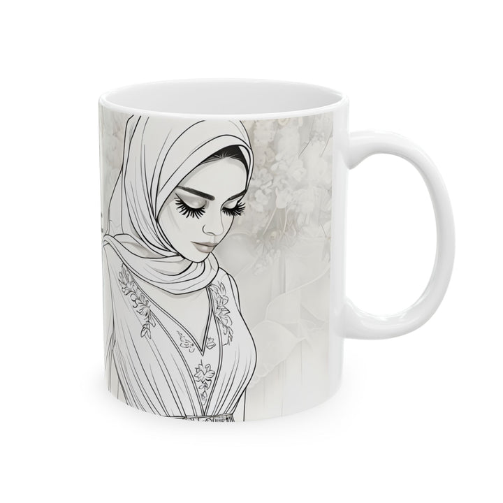 Personalized Muslim Bride Ceramic Mug| Personalised Arabic Name| Muslim Wedding| Muslim Bridesmaid Gift| Islamic Decor| Ramadan Eid Gift