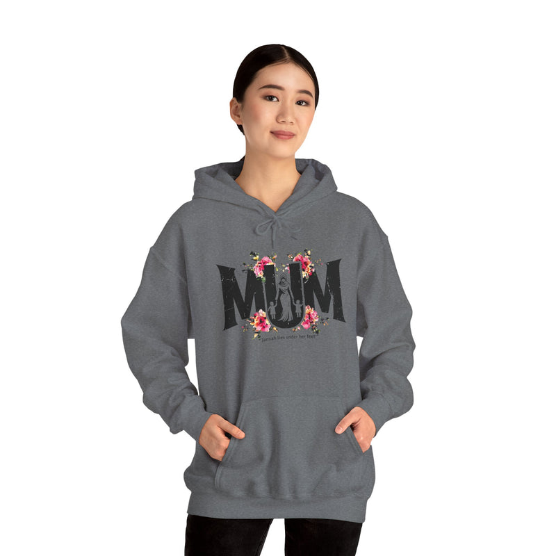 Muslim Mum Hoodie, Jannah Lies Under Her Feet Sweatshirt, Mother's Day Gift, Birthday Gift for Mom, Islamic Mom, Gift for Her