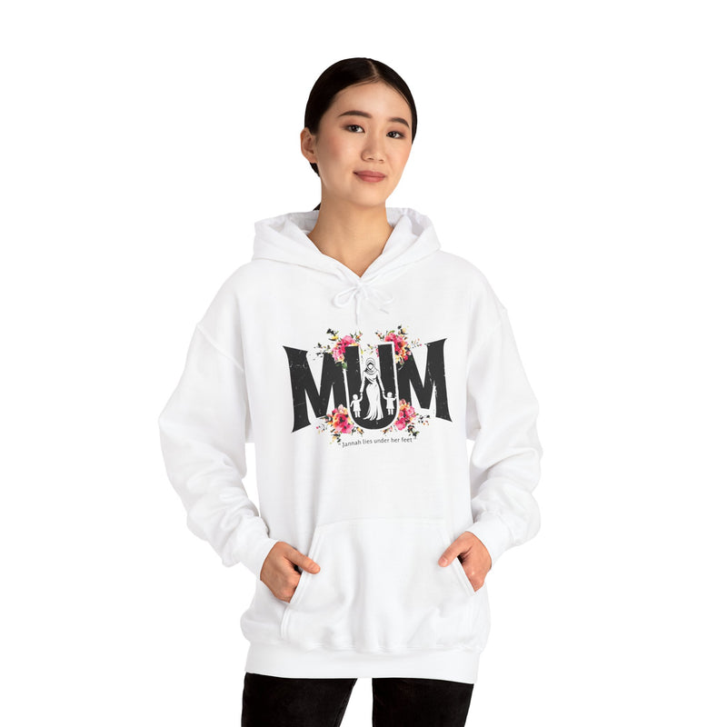 Muslim Mum Hoodie, Jannah Lies Under Her Feet Sweatshirt, Mother's Day Gift, Birthday Gift for Mom, Islamic Mom, Gift for Her