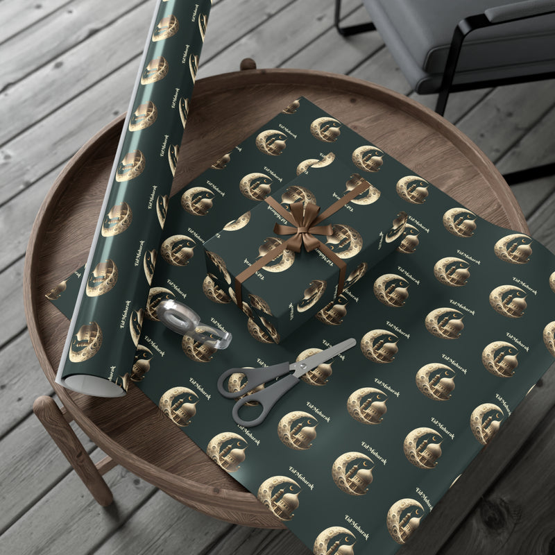 Gift Wrap Papers, Eid Mubarak Wrapping Paper, Islamic Holiday Gift Wrap, Festive Present Wrap, Decorative Gift Wrap, Celebration Wrapping