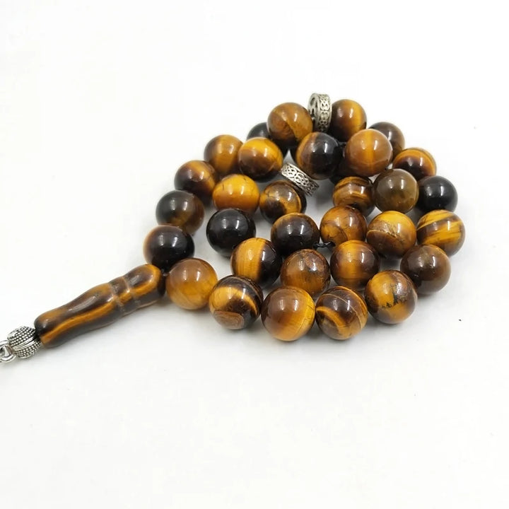 Natural Tiger eye stone tasbih