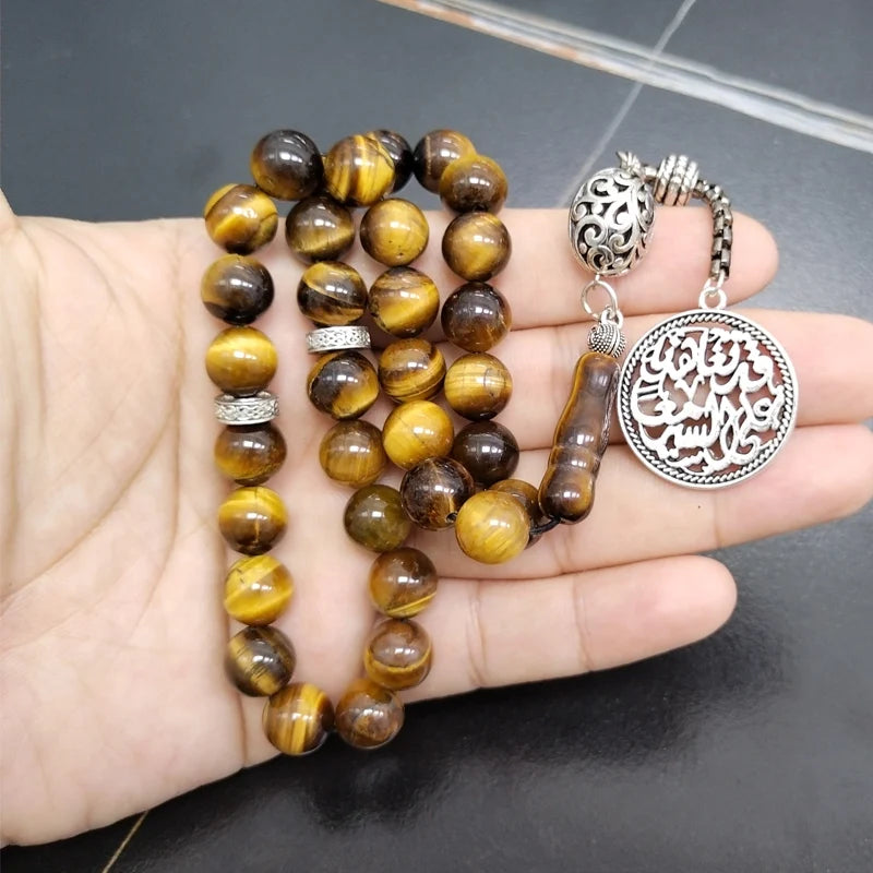 Natural Tiger eye stone tasbih