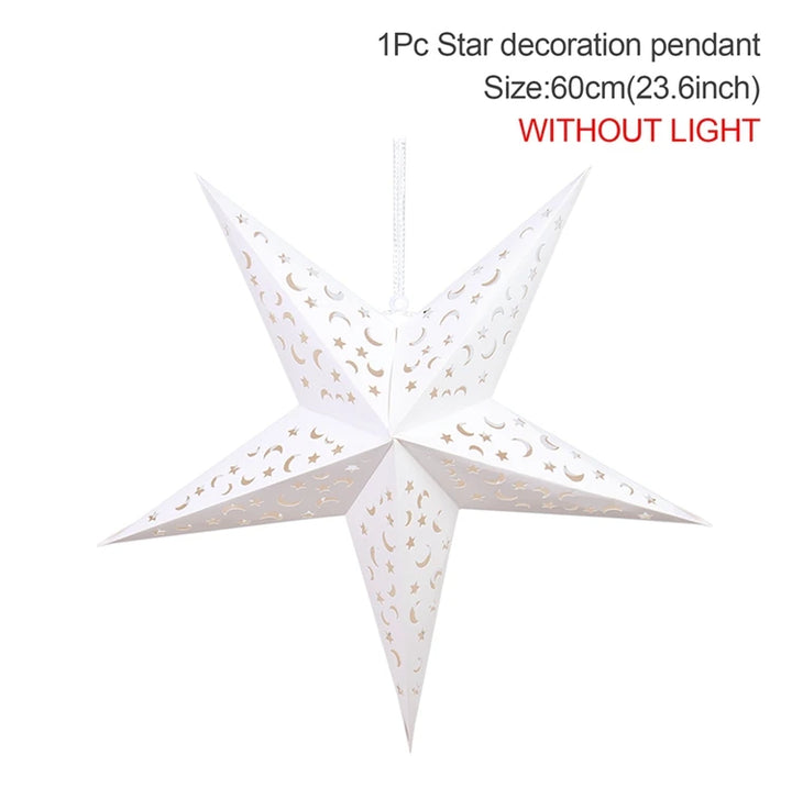 Eid Mubarak Hollow Star Hanging Home Decorations