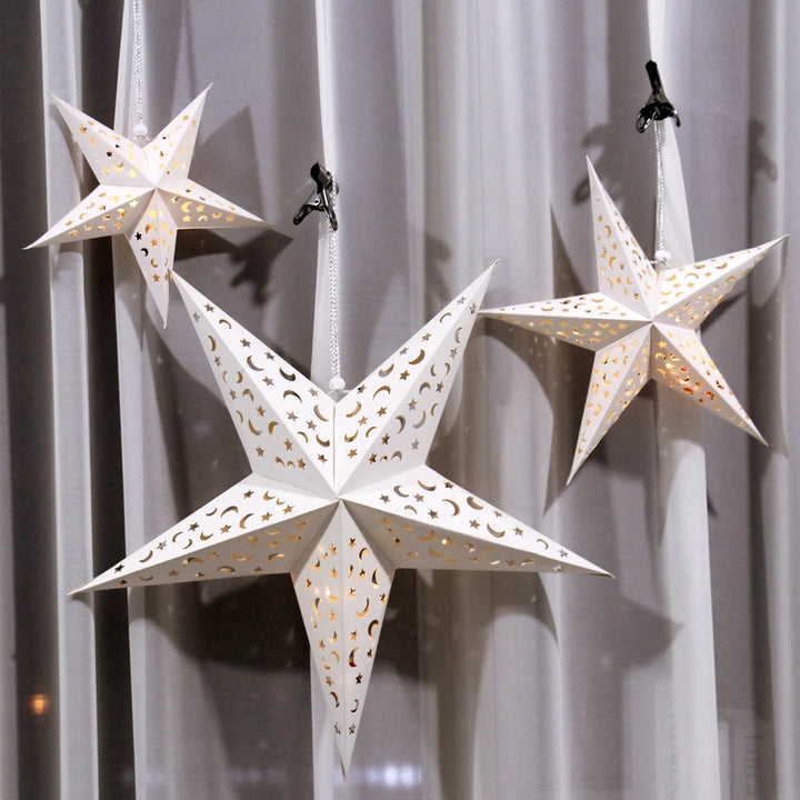 Eid Mubarak Hollow Star Hanging Home Decorations