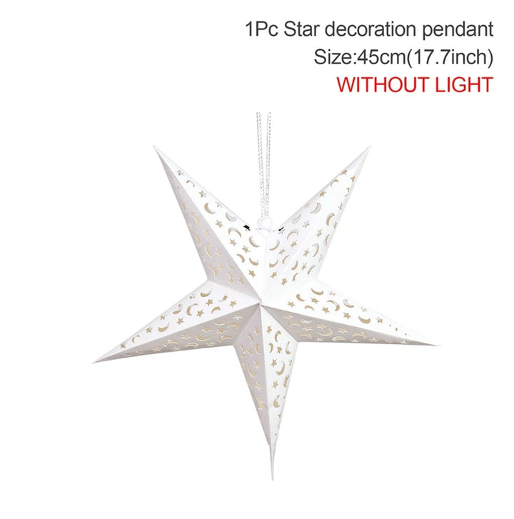 Eid Mubarak Hollow Star Hanging Home Decorations