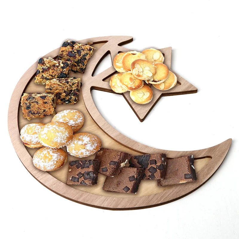 Wooden Pendant EID Mubarak 2025 Ramadan Decoration for Home