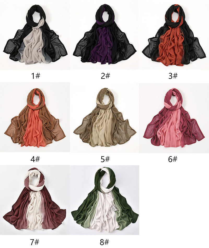 Premium Gradient Rayon Modal Hijabs for Women