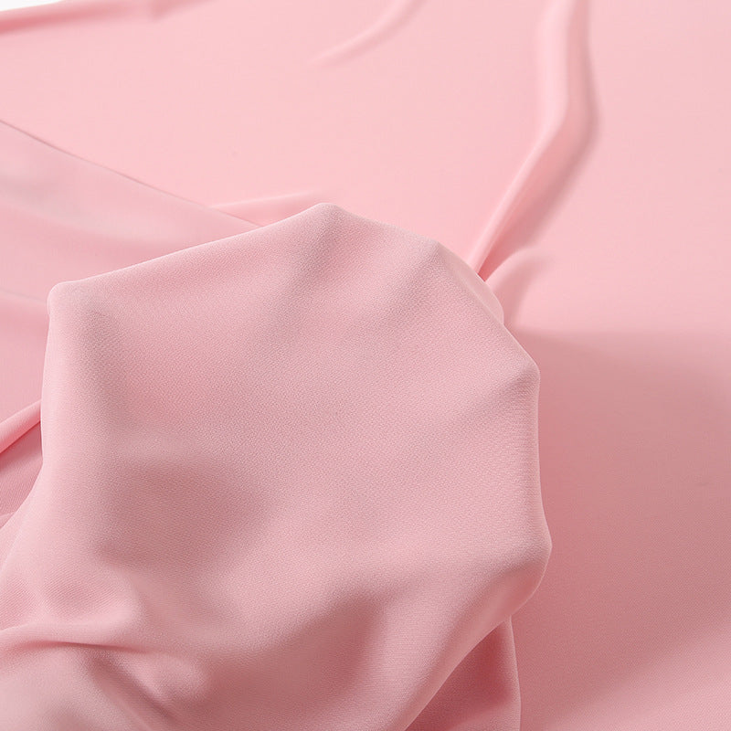 Solid Color Long Chiffon Scarf for Woman