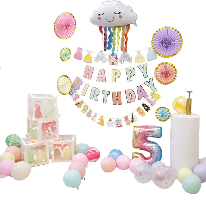 Wall Balloon Baby Full-Year Background Decorations