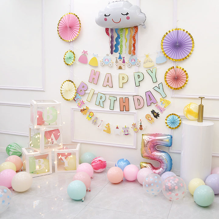 Wall Balloon Baby Full-Year Background Decorations