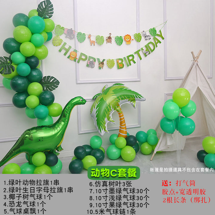 Wall Balloon Baby Full-Year Background Decorations
