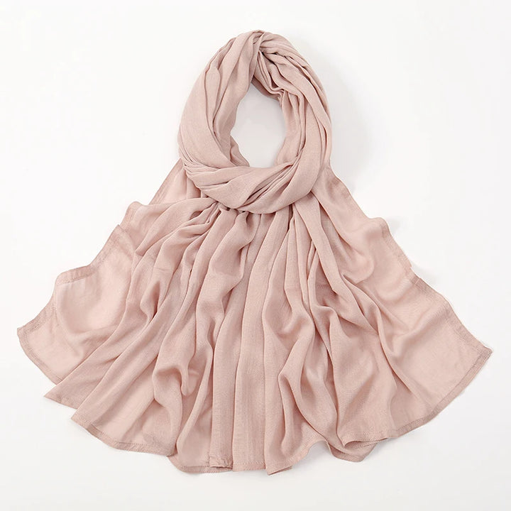 Thin Plain Muslim Hijabs for Women