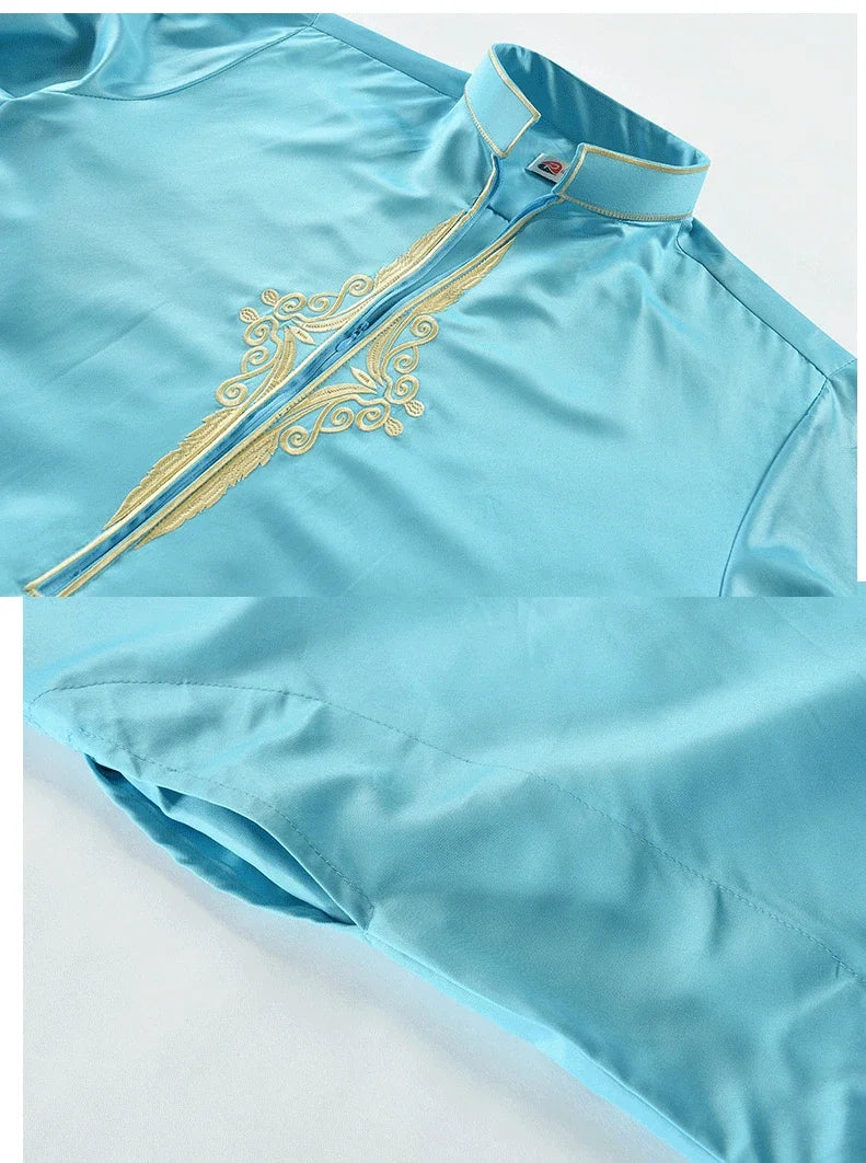 Muslim Men's Long Sleeved Loose Fitting Robe