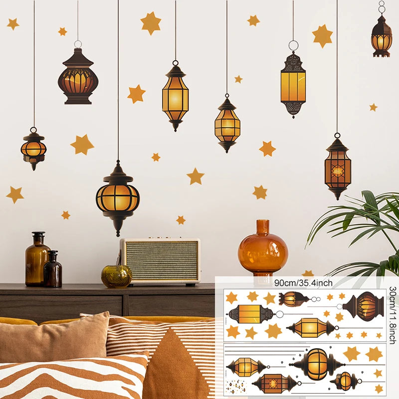 Muslim Islamic Window Sticker Decorations for Home