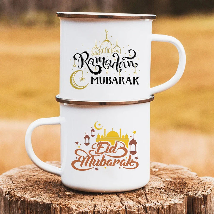 Eid Mubarak Print Coffee Cup