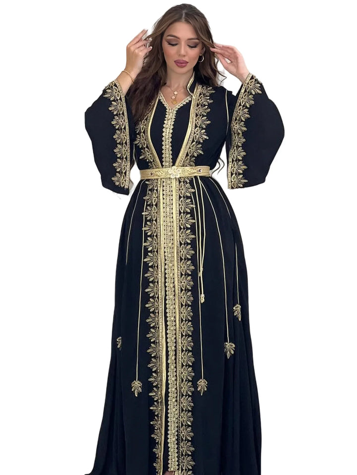 Muslim Women Party Embroidery Dresses