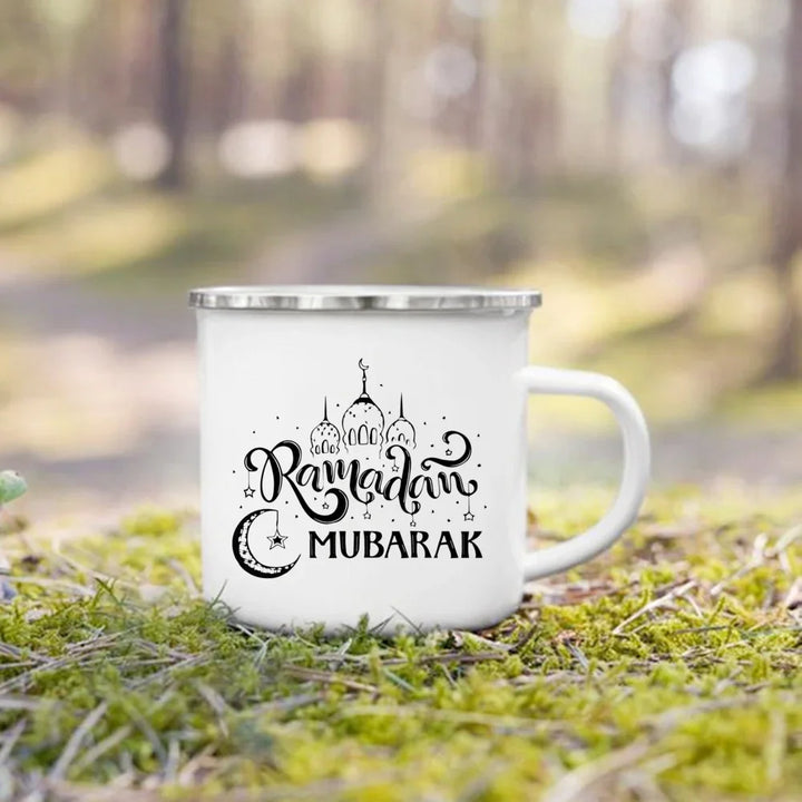 Eid Mubarak Print Coffee Cup