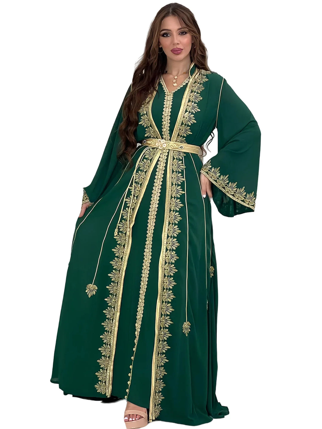 Muslim Women Party Embroidery Dresses