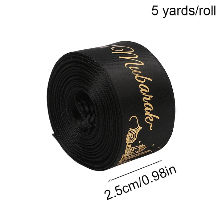 Printed Satin Ribbon Gift Wrap