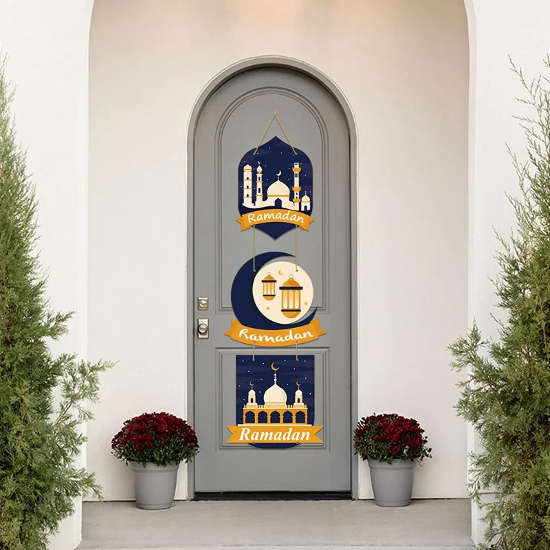 Eid Mubarak Door Hanging Flag