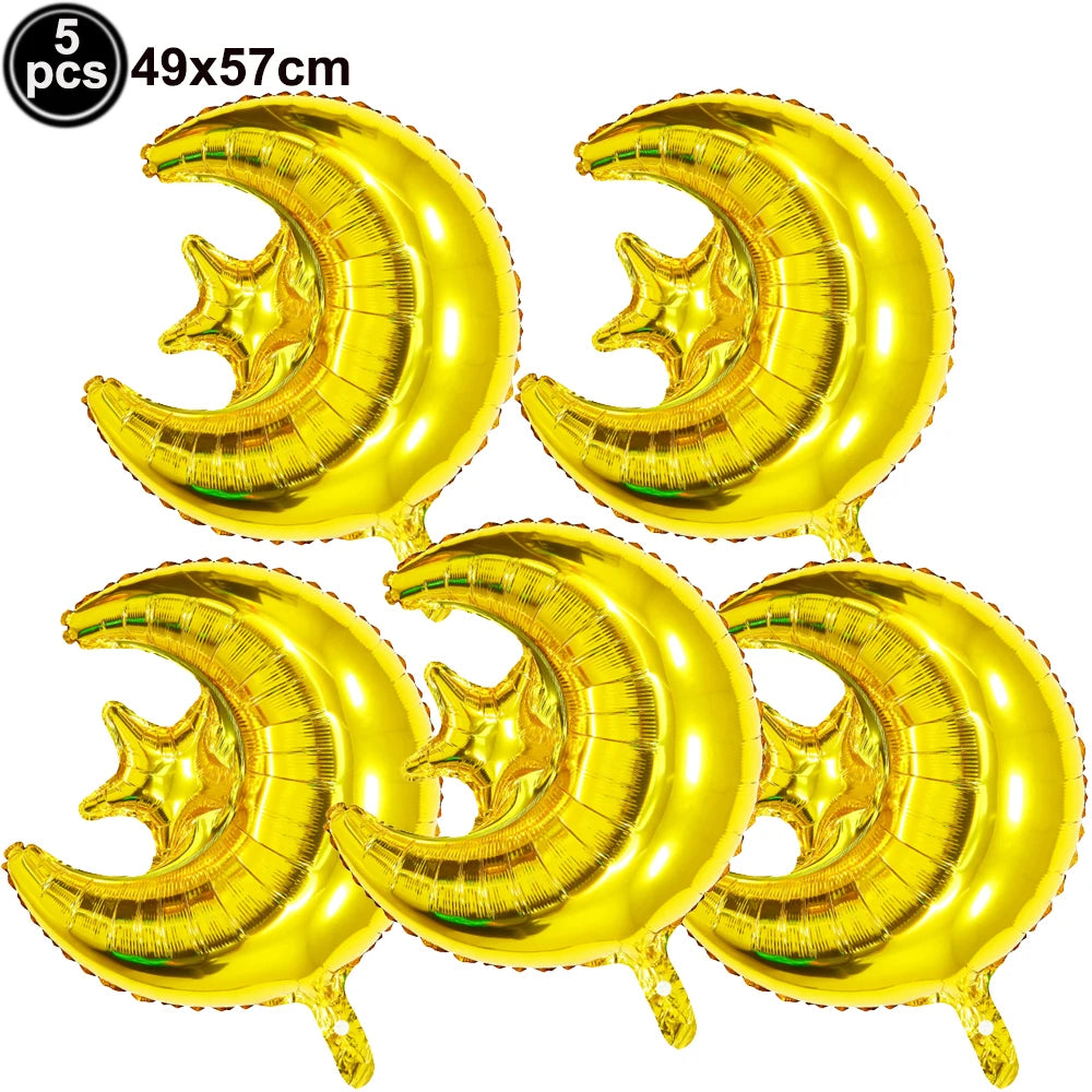 Eid Mubarak Letter Balloons