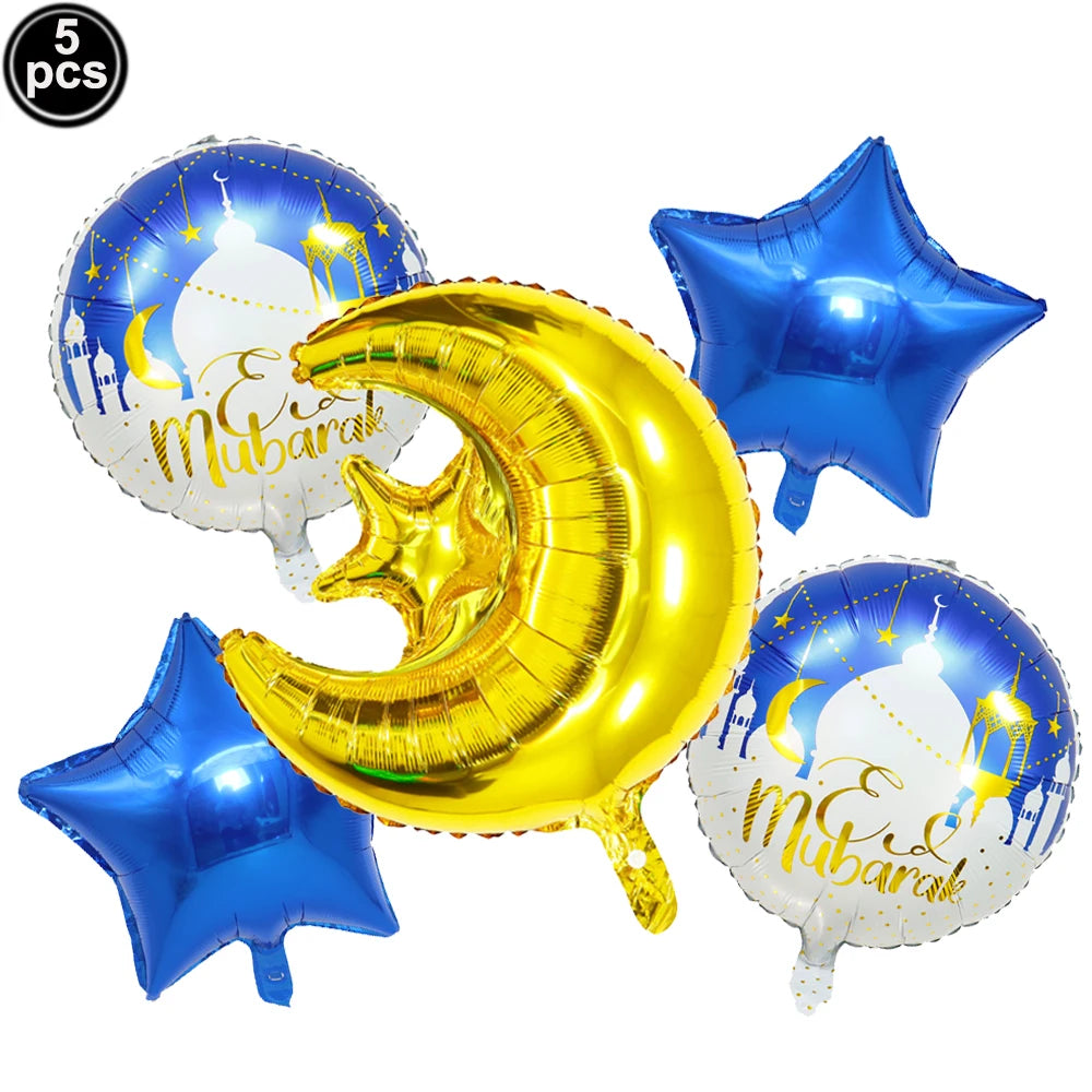 Eid Mubarak Letter Balloons