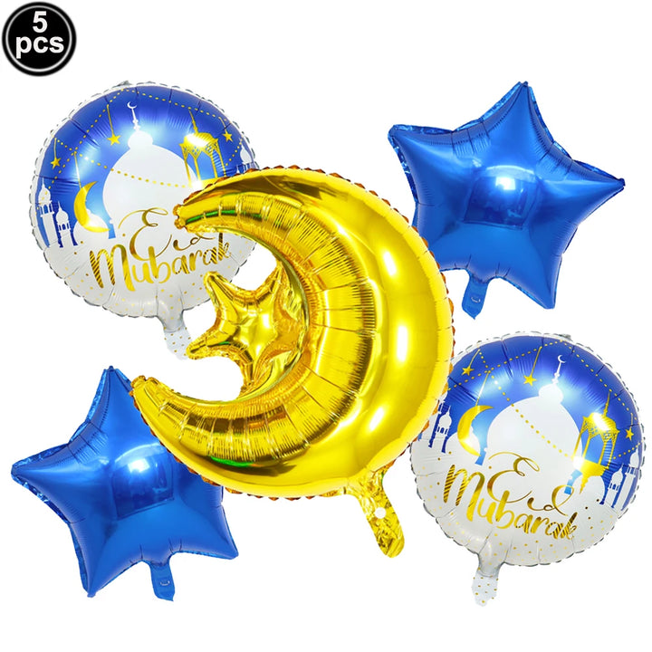 Eid Mubarak Letter Balloons