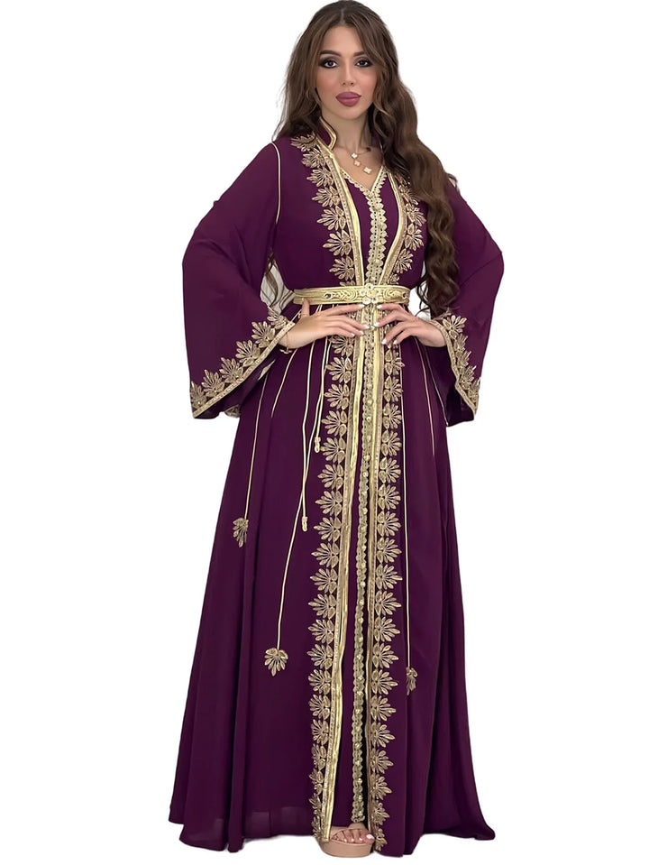 Muslim Women Party Embroidery Dresses