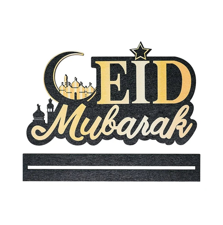 EID Mubarak Decoration Wooden Ornaments