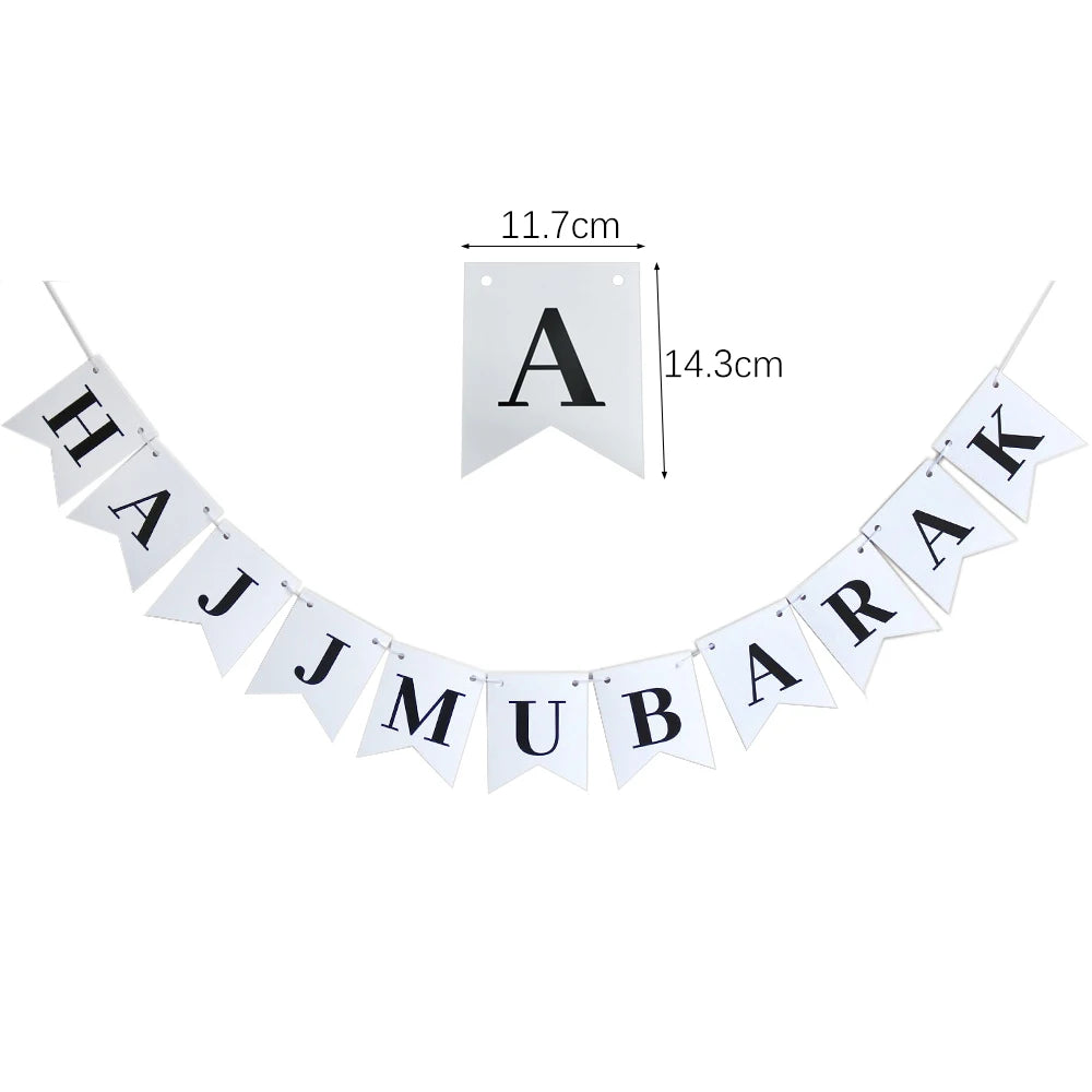 EID Mubarak Star Moon Hanging Banner