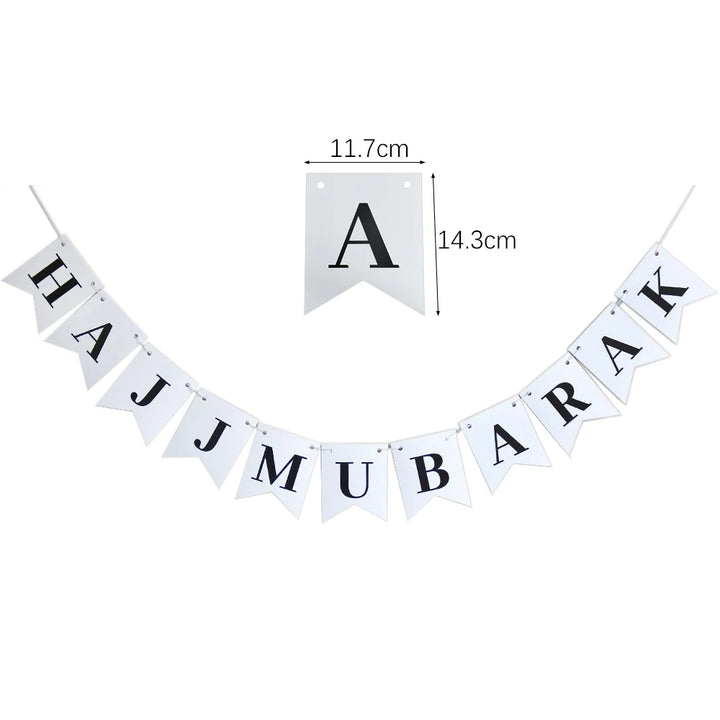 EID Mubarak Star Moon Hanging Banner