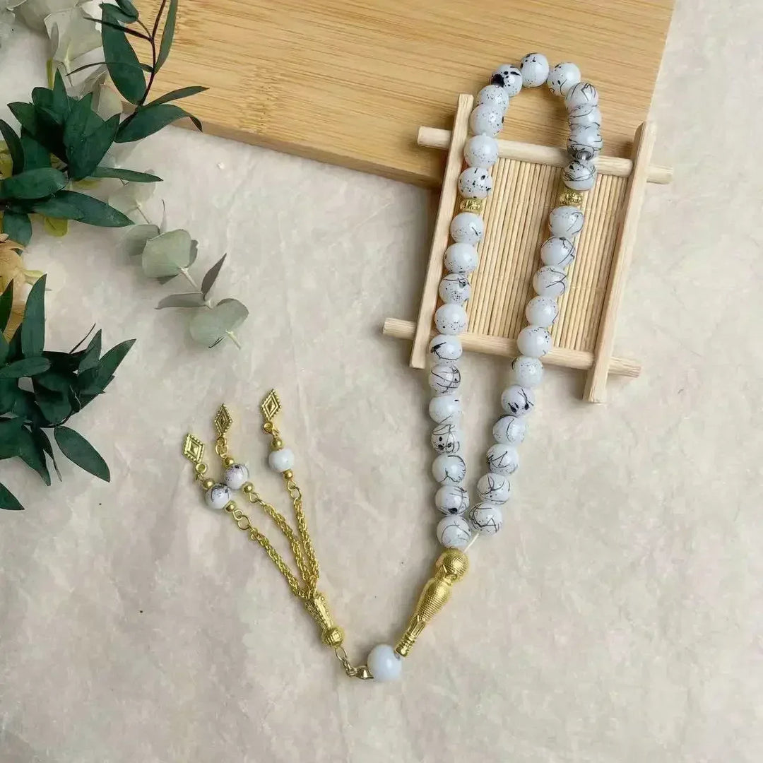 Glass Tassel Muslim Tasbeeh