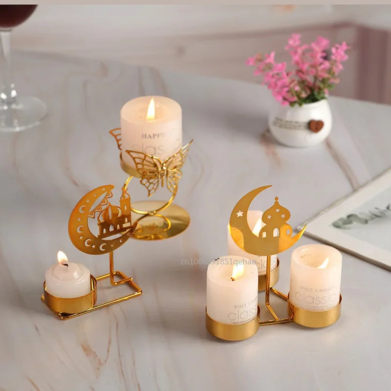 Eid Mubarak Candle Holder for Home Decoration