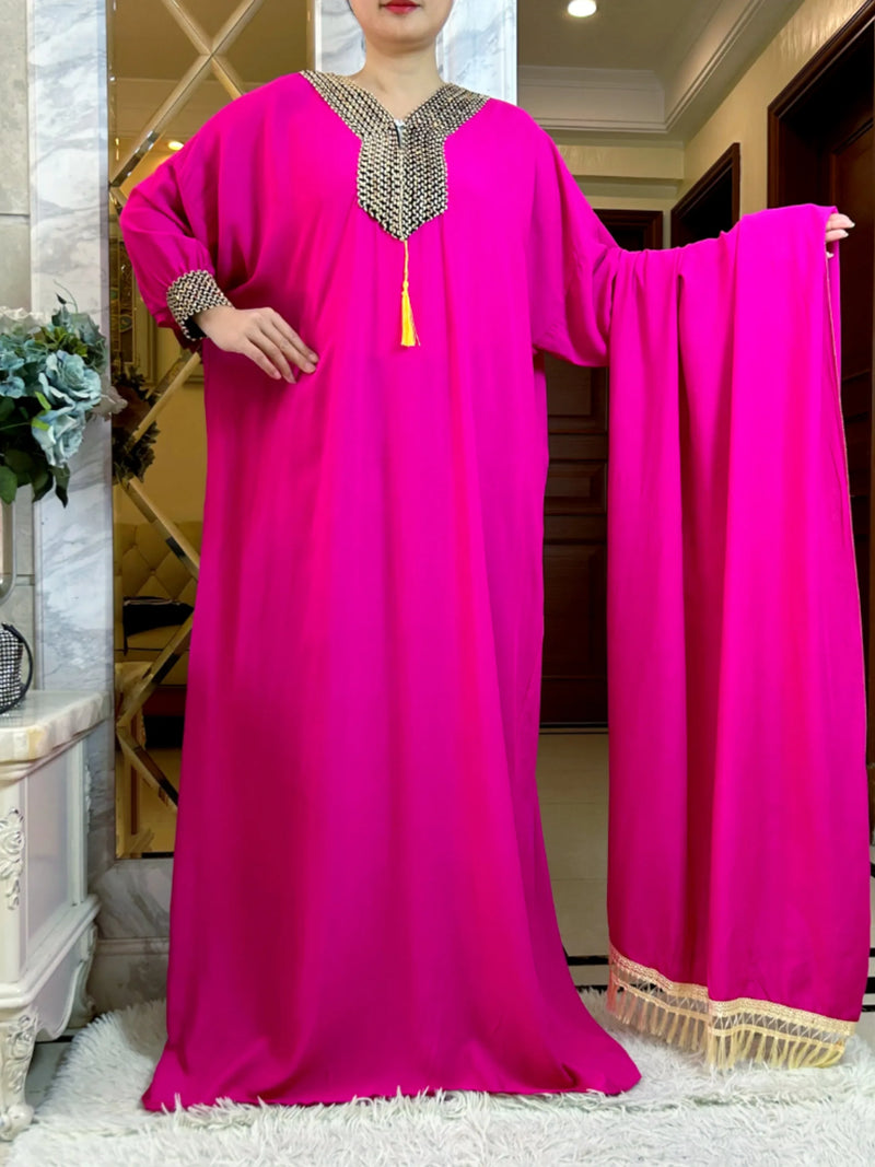 New Muslim Women Long Sleeve Autumn Dress