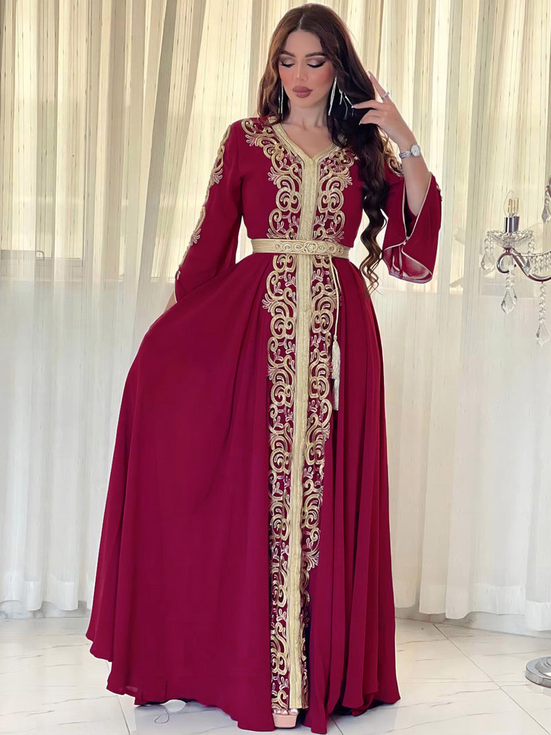 Muslim Embroidery Abaya for Woman