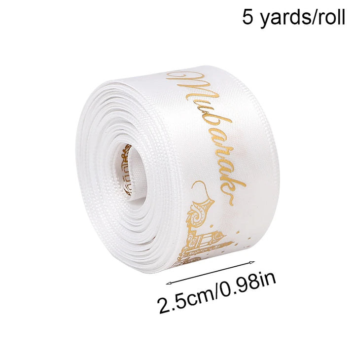 Printed Satin Ribbon Gift Wrap