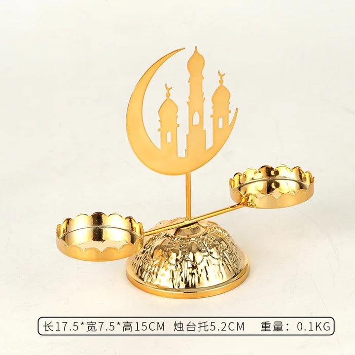 Eid Mubarak Candle Holder for Home Decoration