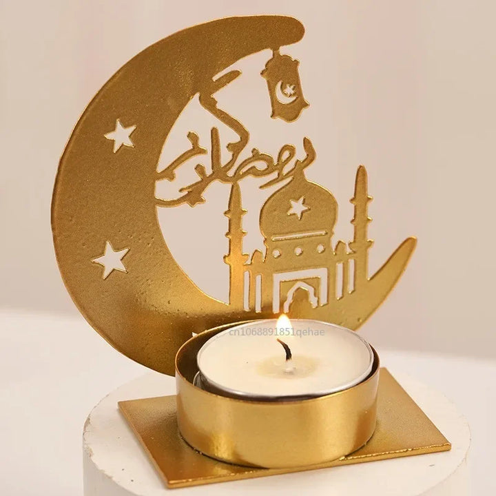 Eid Mubarak Candle Holder for Home Decoration