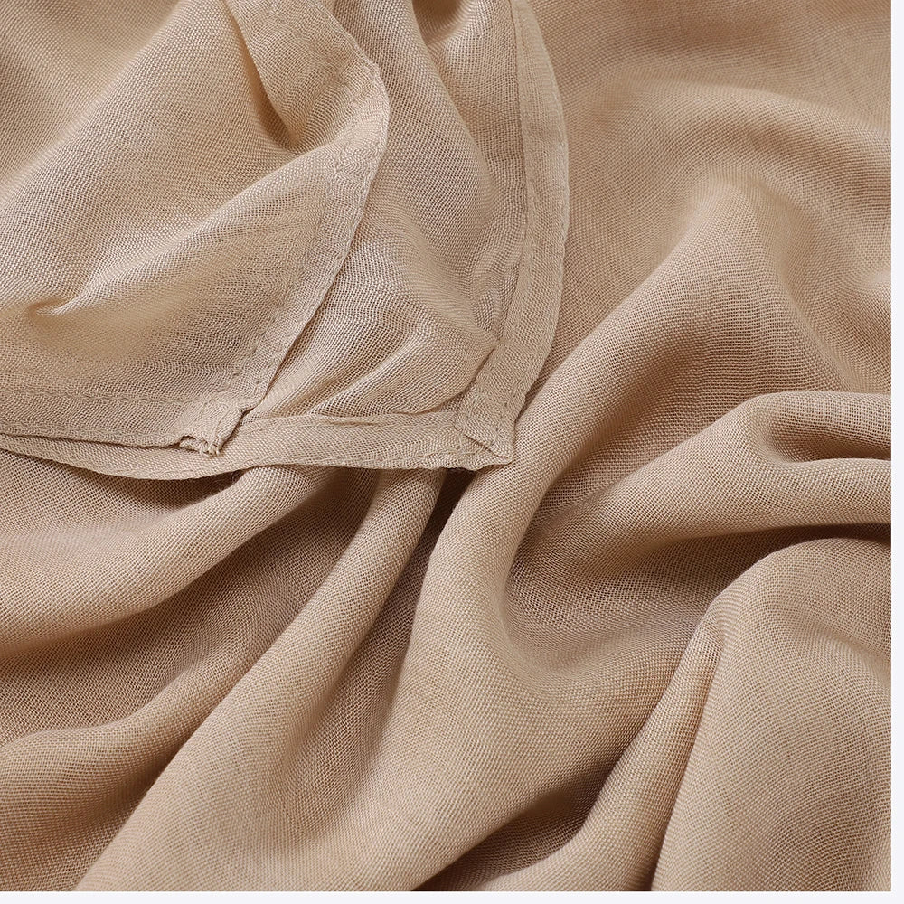 Thin Plain Muslim Hijabs for Women