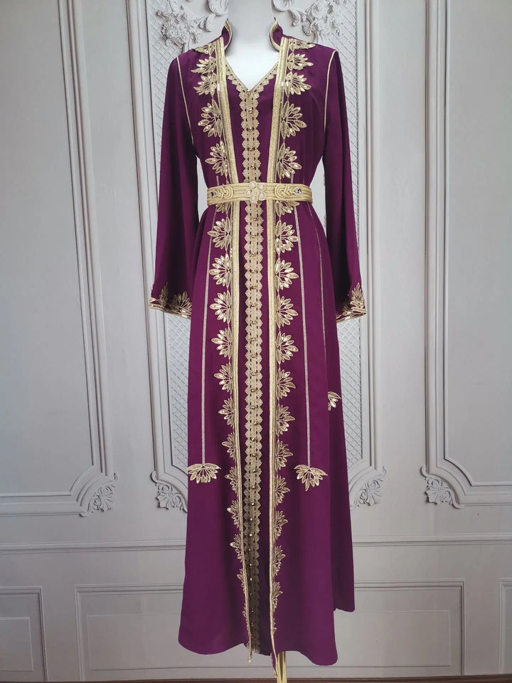 Muslim Women Party Embroidery Dresses